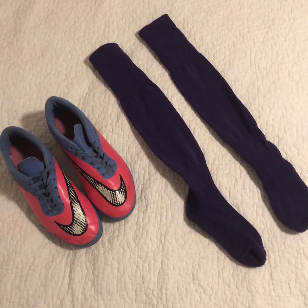 Soccer shoes and socks
